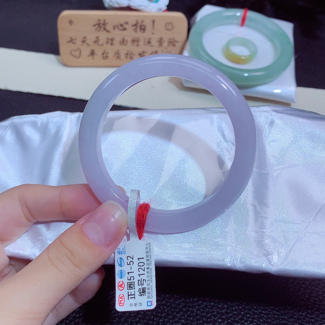 翡翠未镶嵌手镯1201