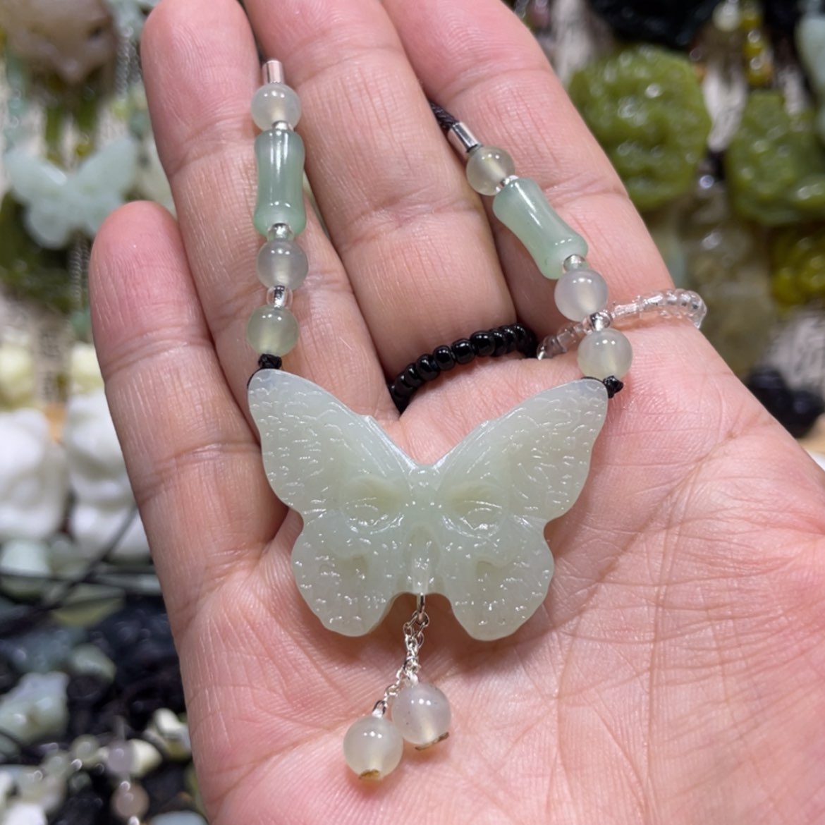 【闪购商品】岫玉颈饰未镶嵌27吊坠