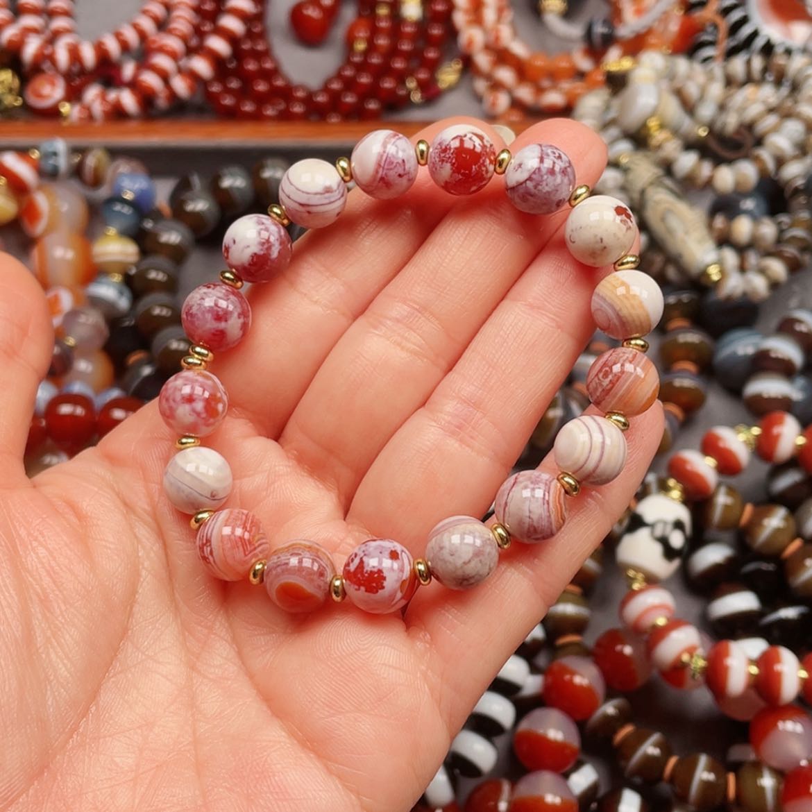 【闪购商品】合金玛瑙/玉髓珠宝半成品