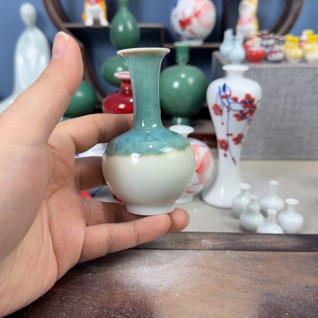 陶瓷手工小花器摆件