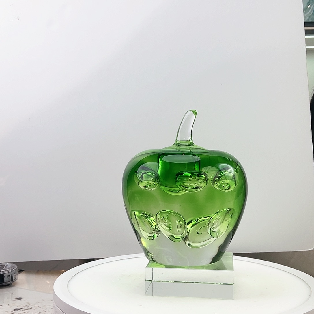 茶盏琉璃水晶苹果