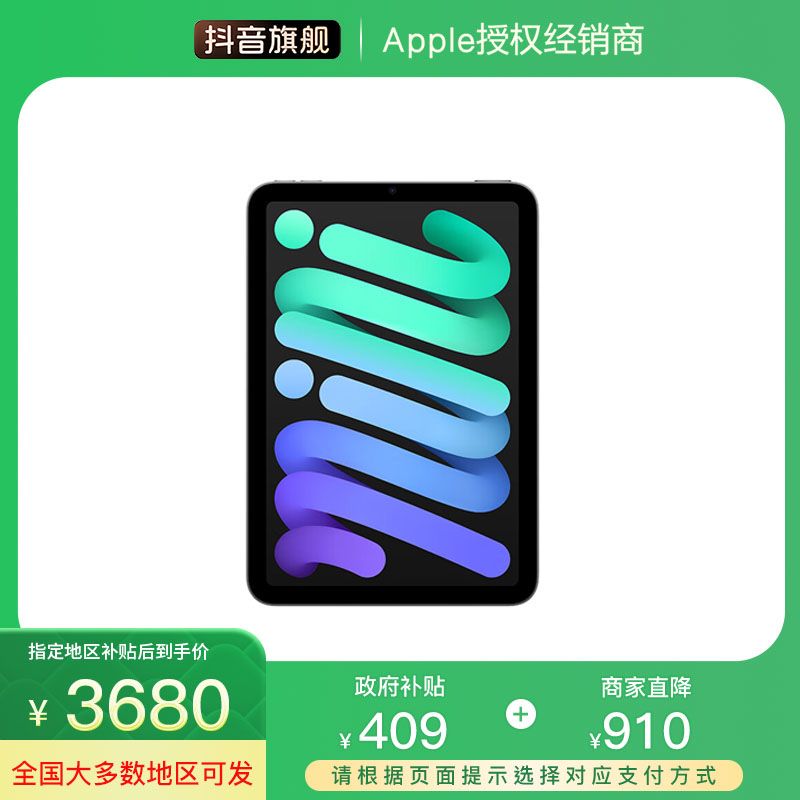 【政府补贴】Apple iPad mini (第七代) 平板电脑 eSIM 版