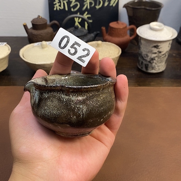 052紫砂粉引苏打柴烧公道放漏