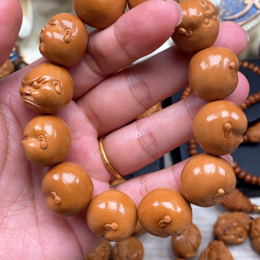 【闪购商品】橄榄核手串橄榄手工雕刻工艺