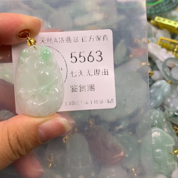 翡翠未镶嵌吊坠(不含链)