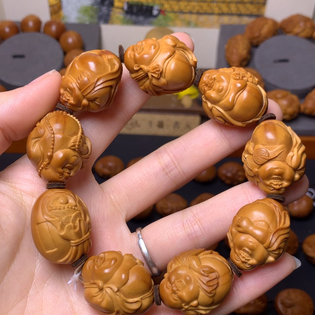 橄榄核手串/手链弥勒佛