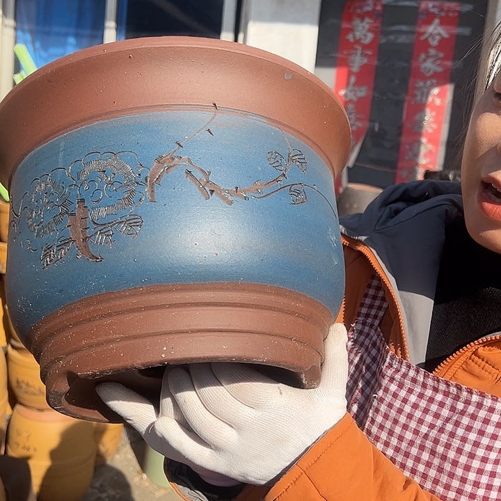 26蓝发财花盆花盆花盆花盆