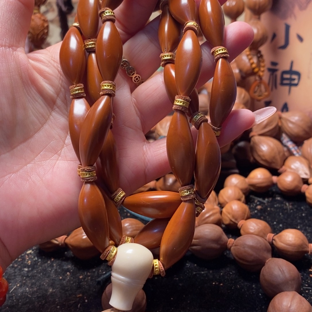 橄榄核手串/手链柳叶脖挂