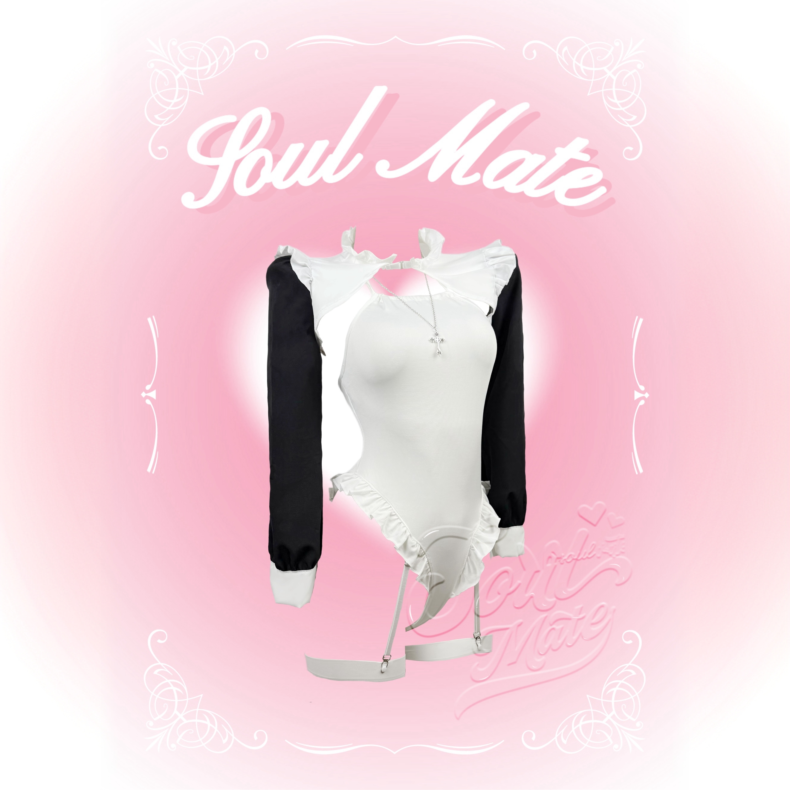 SoulMate「忏悔」性感纯欲黑白轻奢欧美显瘦修女cos制服