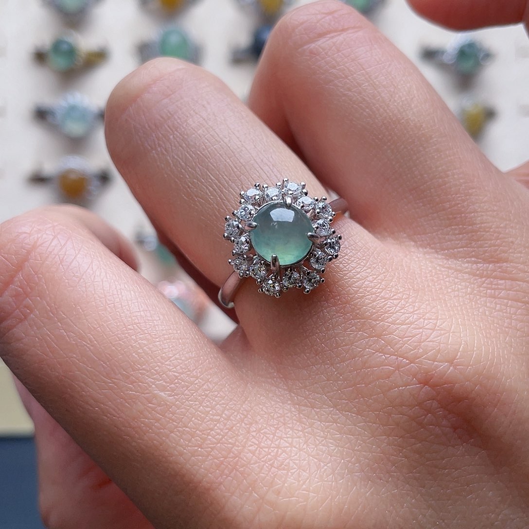 翡翠戒指未镶嵌戒指