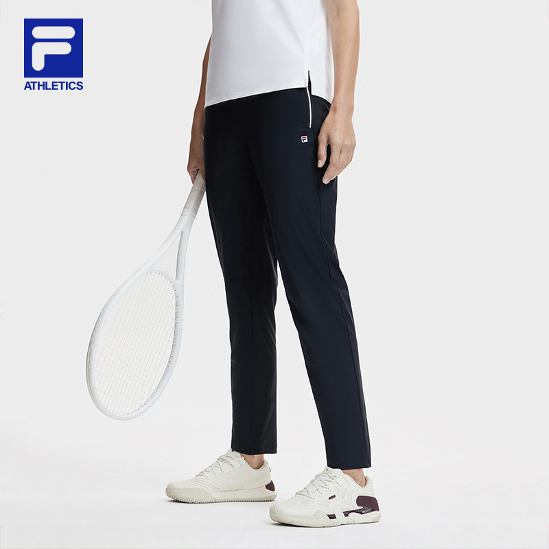 Fila/斐乐女士亲肤针织休闲长裤宽松舒适时尚透气A11W423601F
