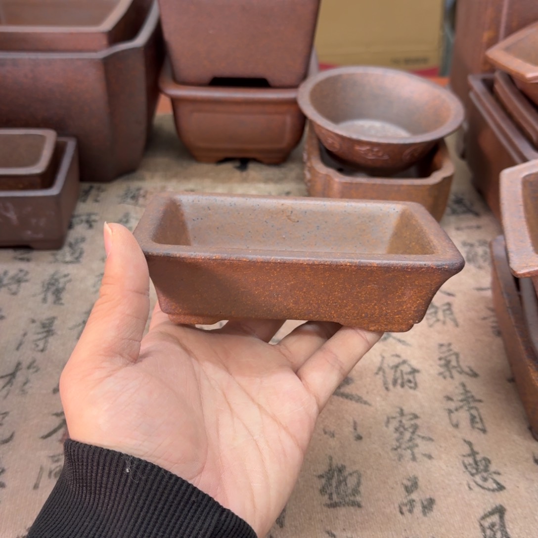 紫砂花盆12号宜兴紫砂正品12x8.5x2.8