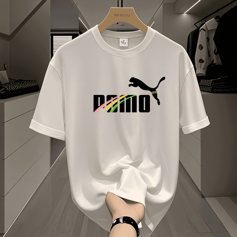 B圆领美式荆棘风短袖T恤夏季inst恤情侣印花宽松短袖