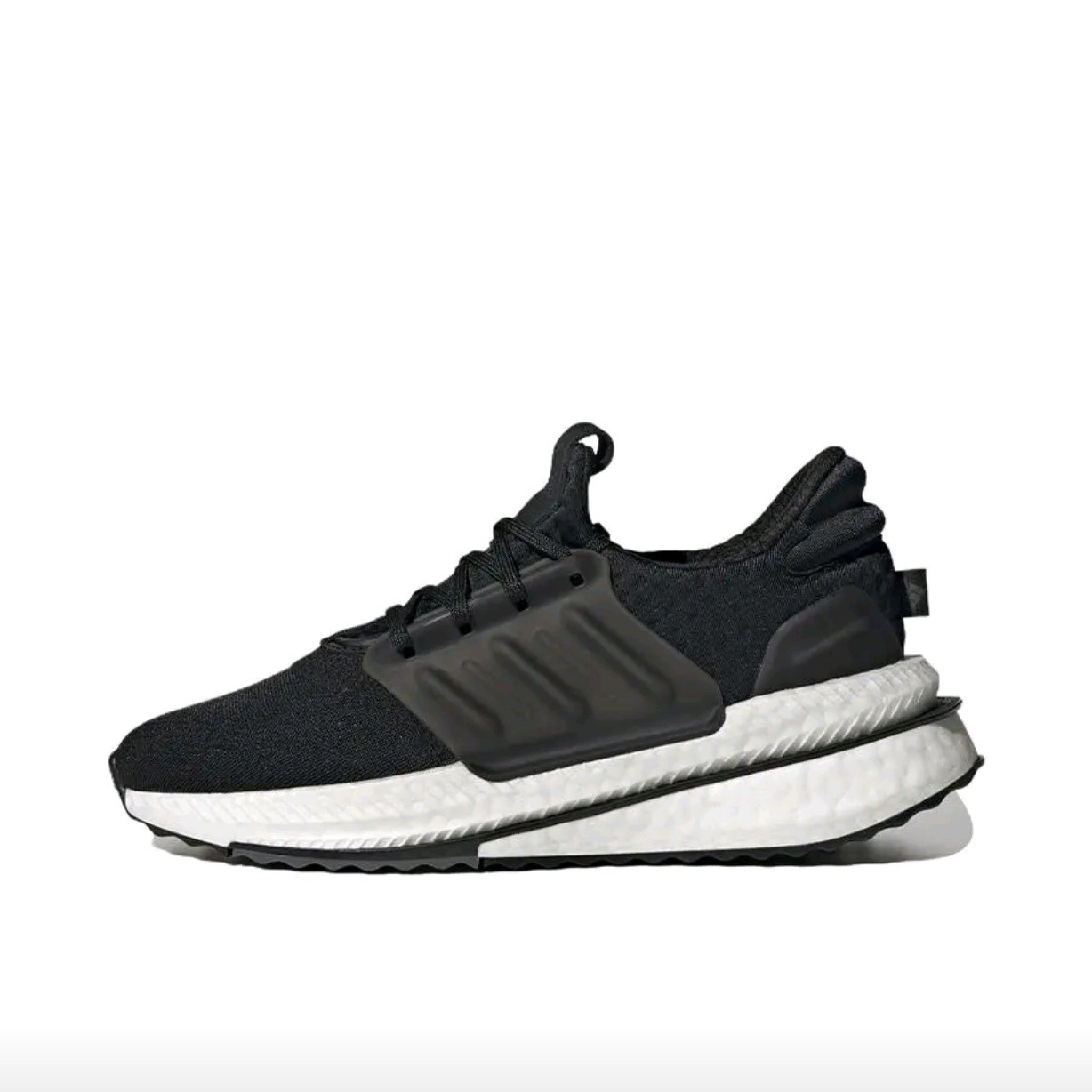 adidas 舒适百搭低帮休闲城市通勤跑步鞋 男款 黑色ID9432