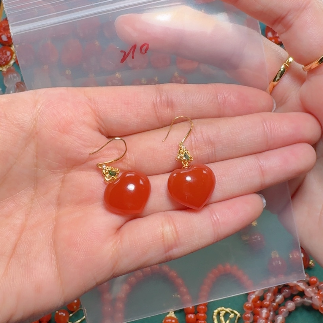 南红玛瑙南红18K金镶嵌