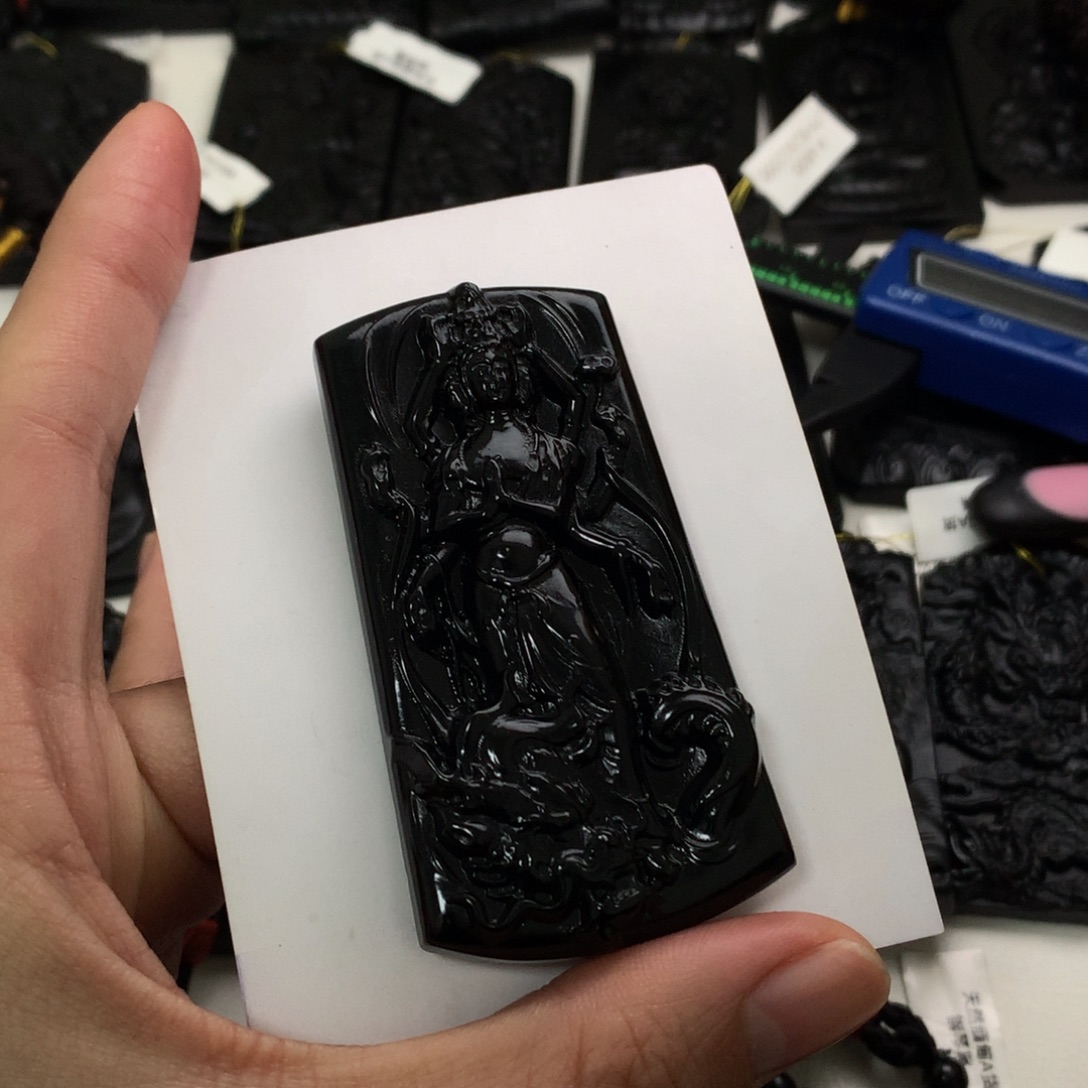 天然a货钢琴黑挂件