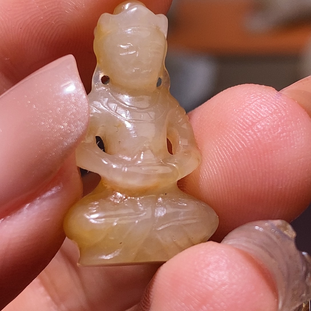 和田玉挂件未镶嵌M****宝