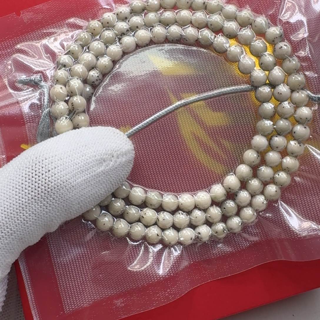 星月菩提吊坠17梵天头条冰白通体针尖星6左右圆108