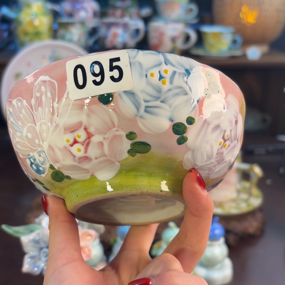 景德镇手绘高温釉下彩陶瓷茶具