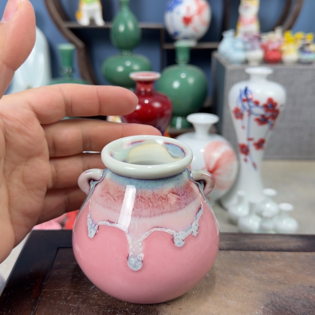 陶瓷手工小花器摆件