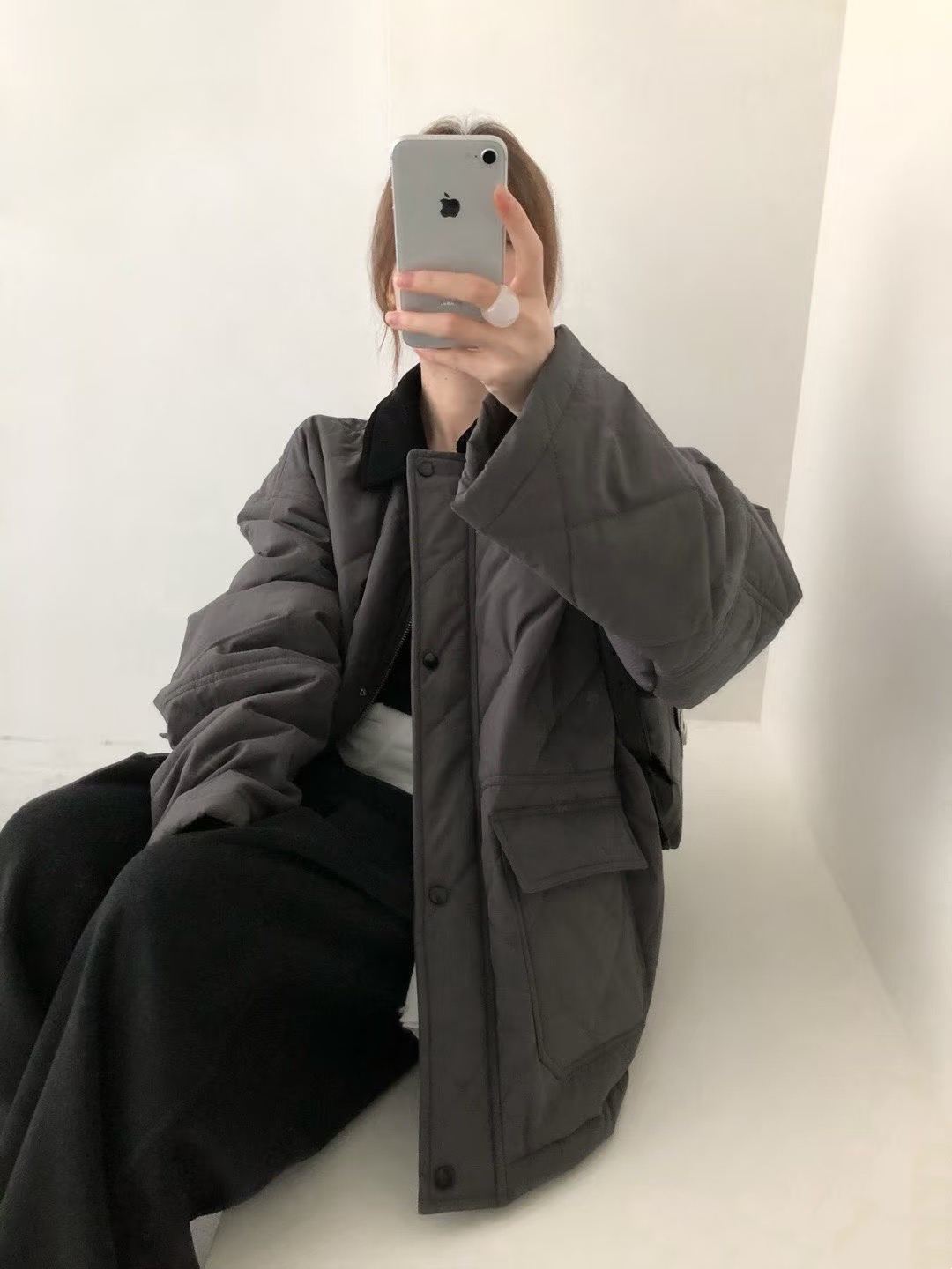 9-19{直播间专属链接}25新版冬显瘦韩网红气质休闲宽松百搭棉服