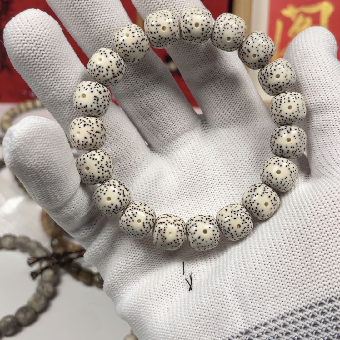星月菩提手串原脂白大尺寸