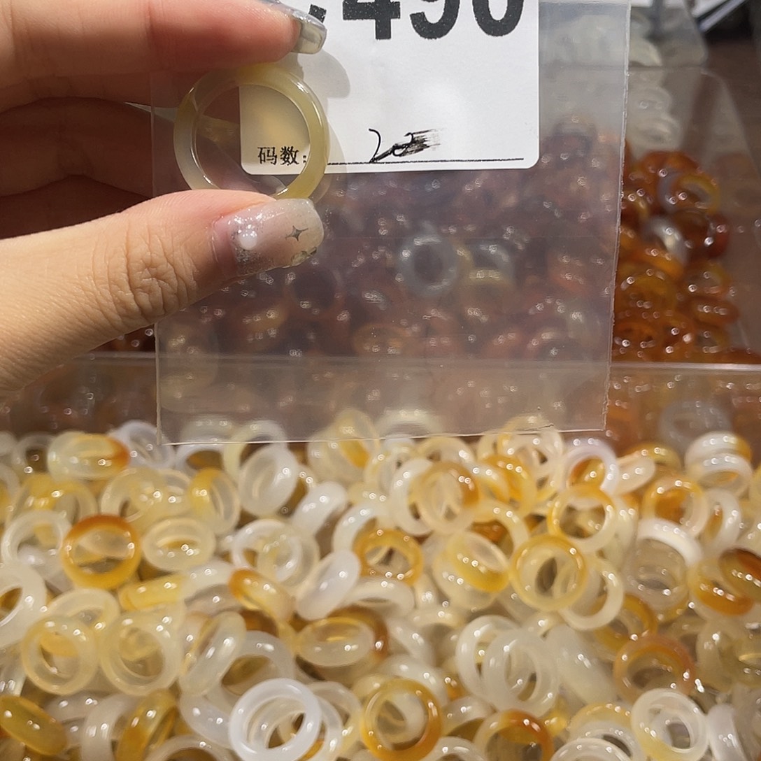 合金戒指玛瑙/玉髓490