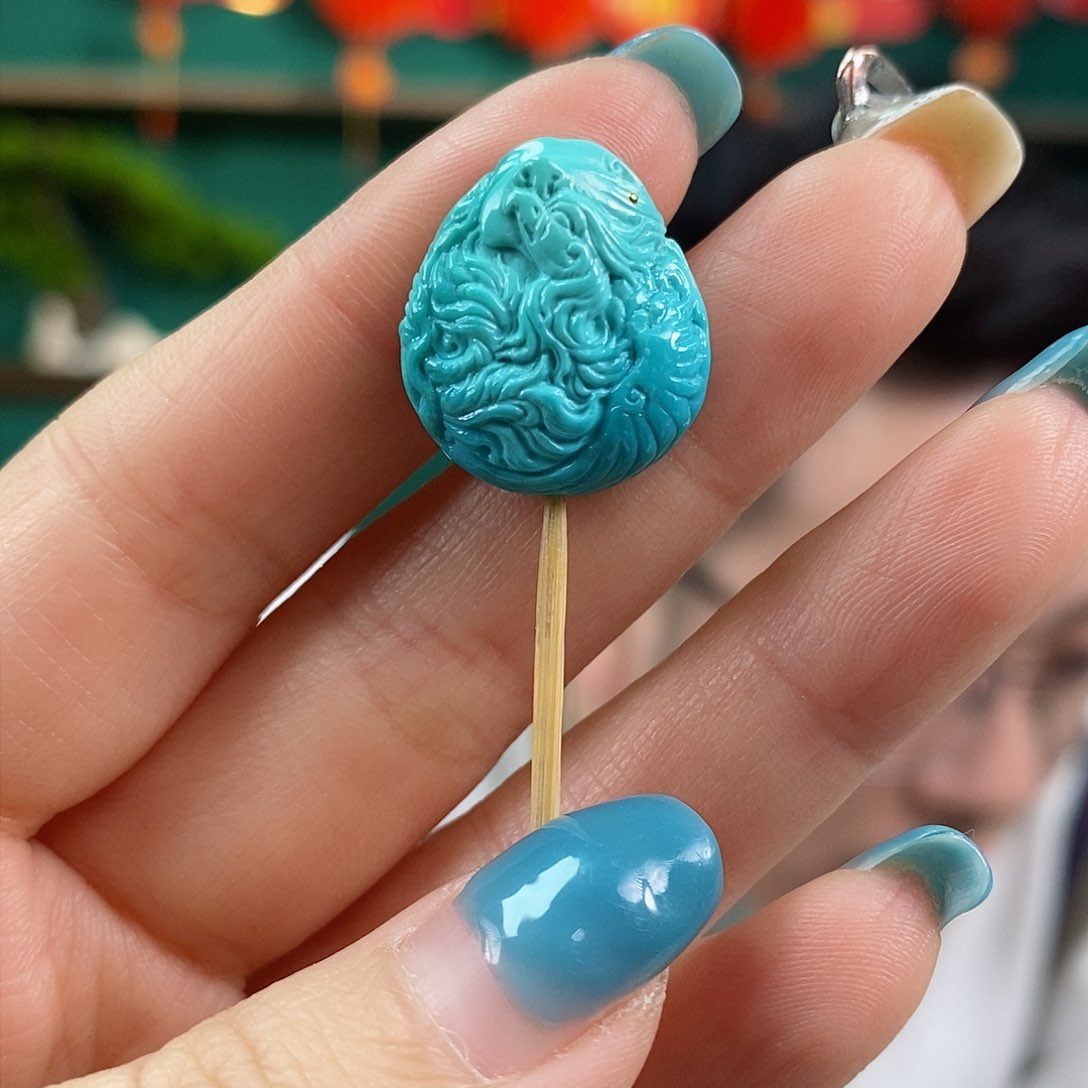 绿松石珠宝奇石未镶嵌