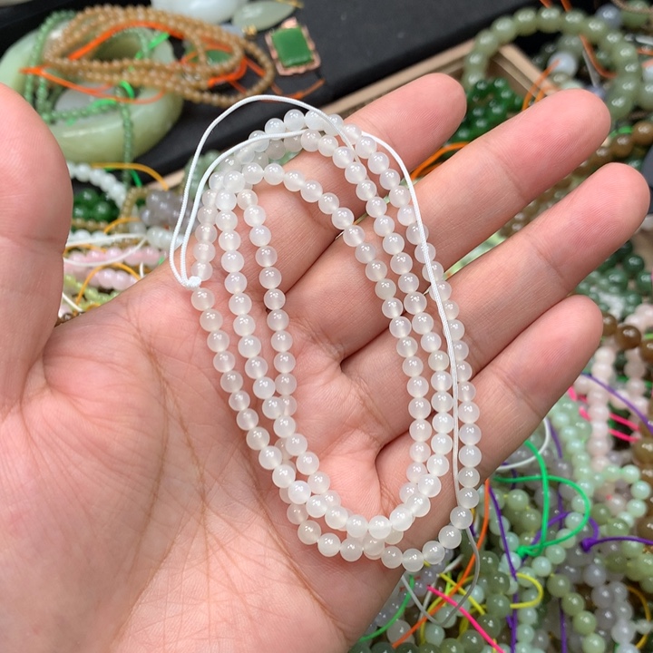 和田玉未镶嵌手链38