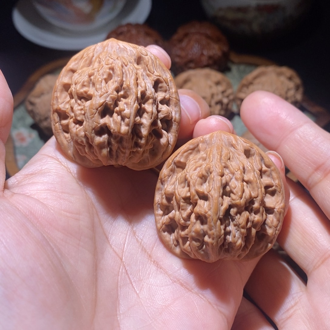 把件文玩核桃39虎头