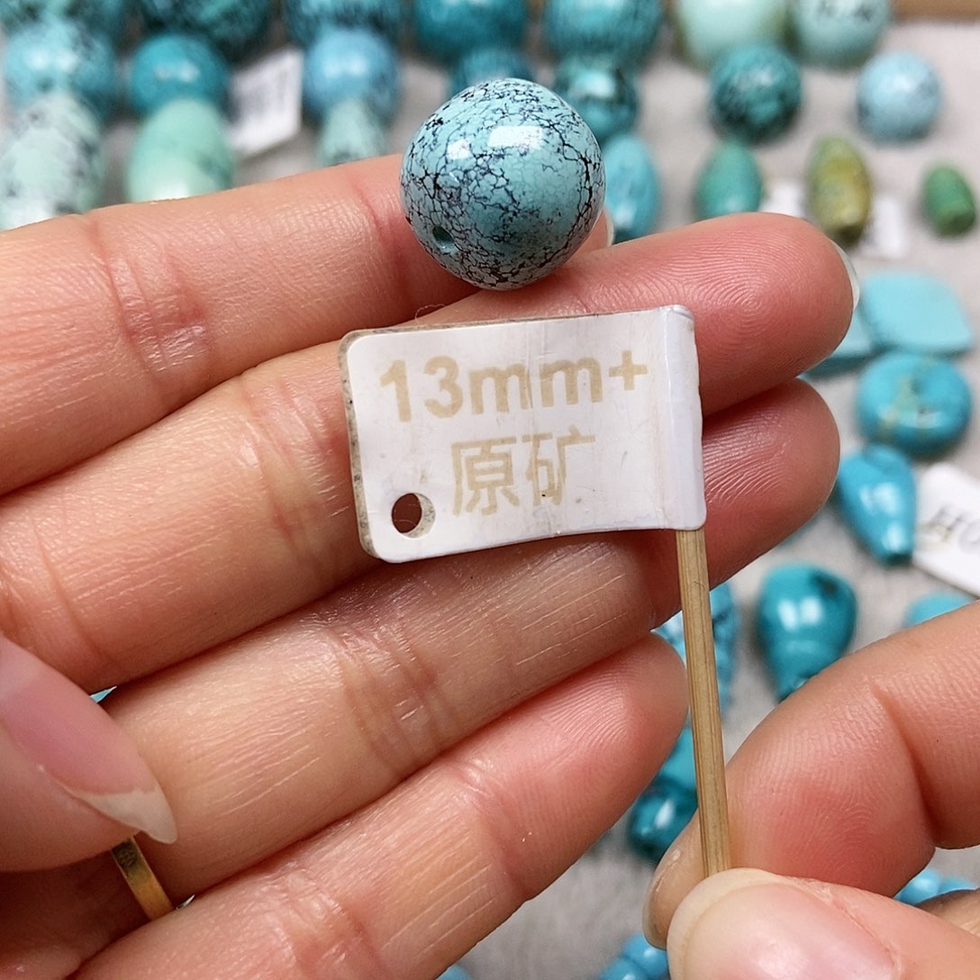 未镶嵌绿松石珠宝半成品