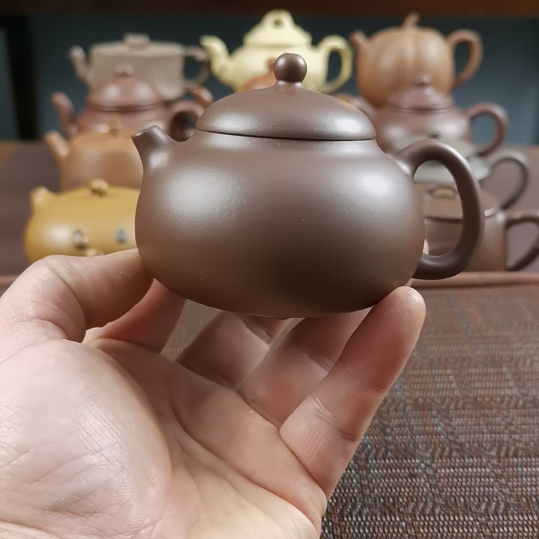 紫砂茶壶紫泥璟辉西施180CC