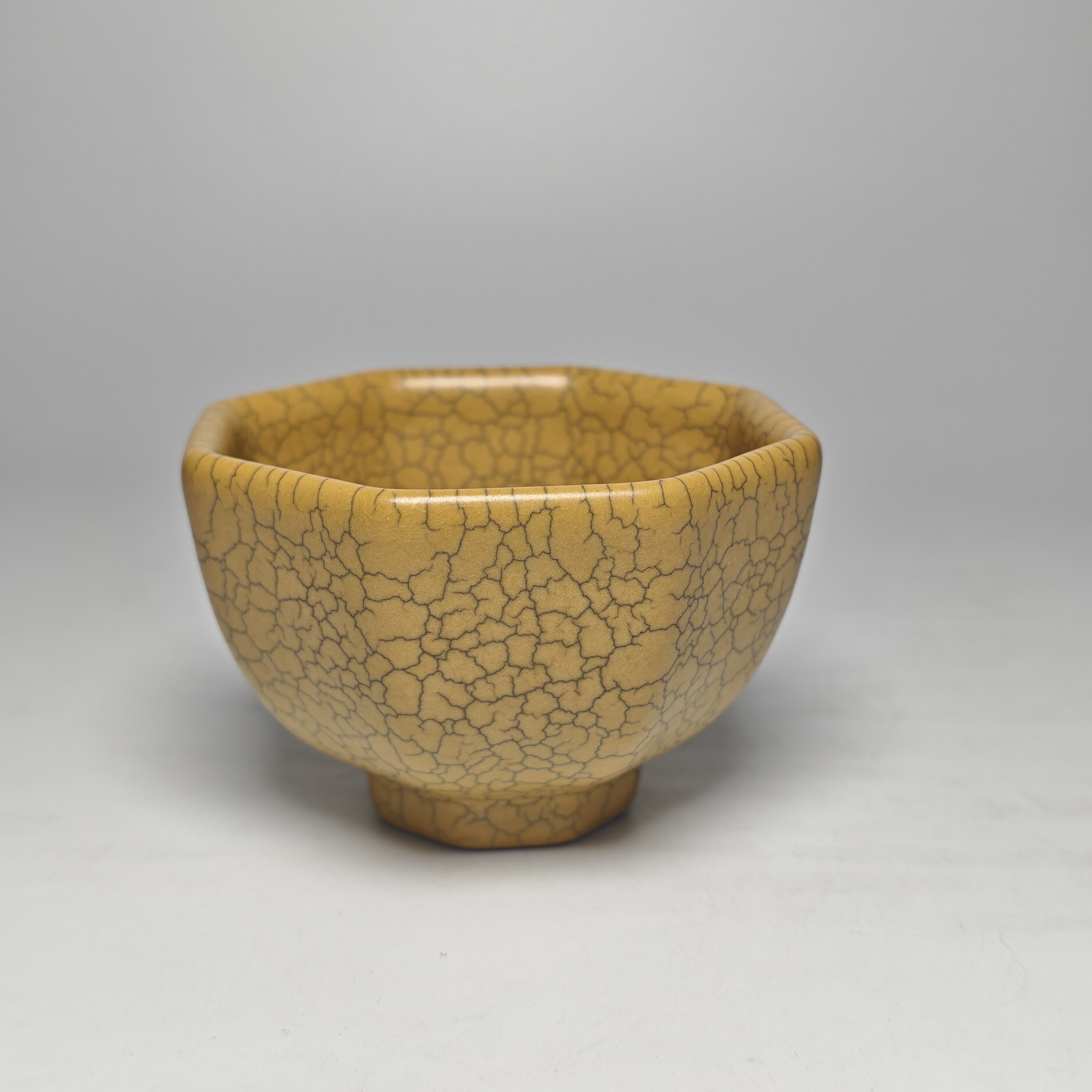 哥窑 青瓷 八方杯 140cc