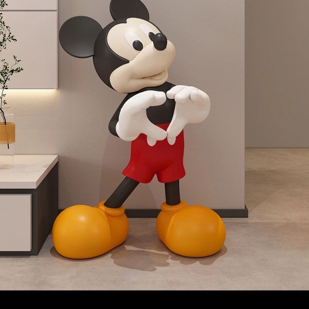 坐姿轻奢米奇摆件客厅家居玄关电视柜礼物桌面酒柜摆件卡通装饰品