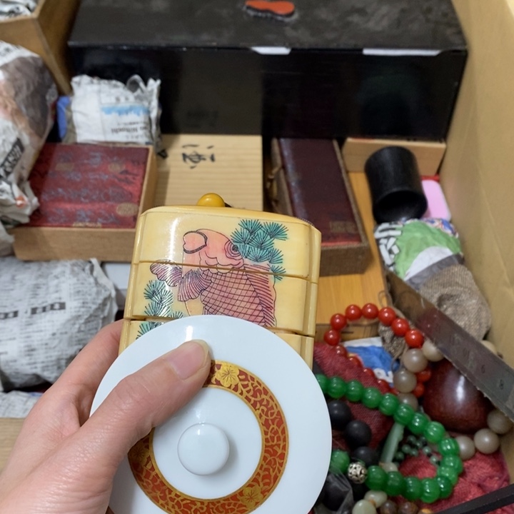 瓷片哈哈中古工艺品一件