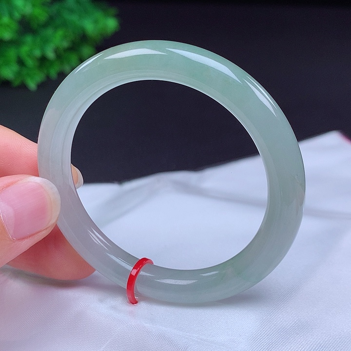 翡翠未镶嵌手镯48圈口682004