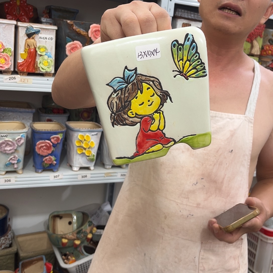 粗陶多肉花盆花盆发3个