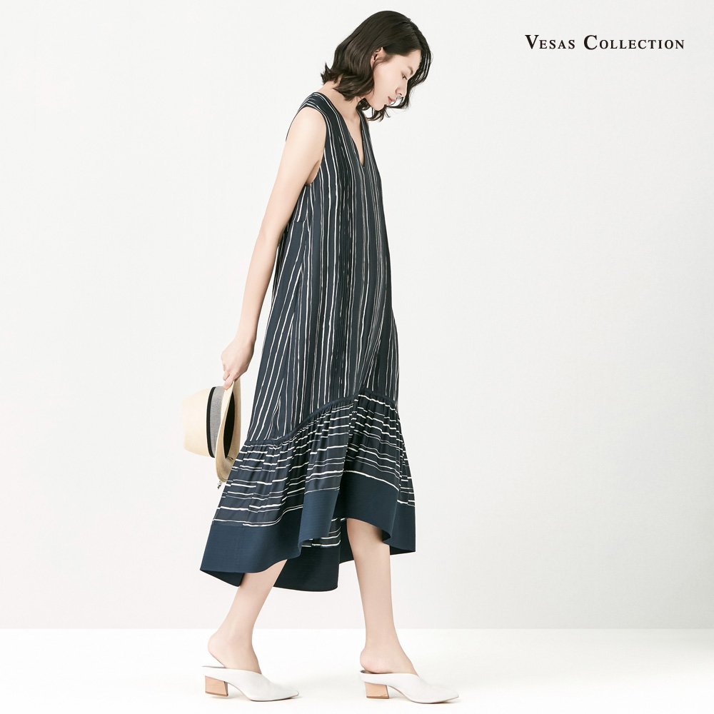 Vesas Collection 唯尚女装 休闲长裙高级感女裙子 夏新款连衣裙