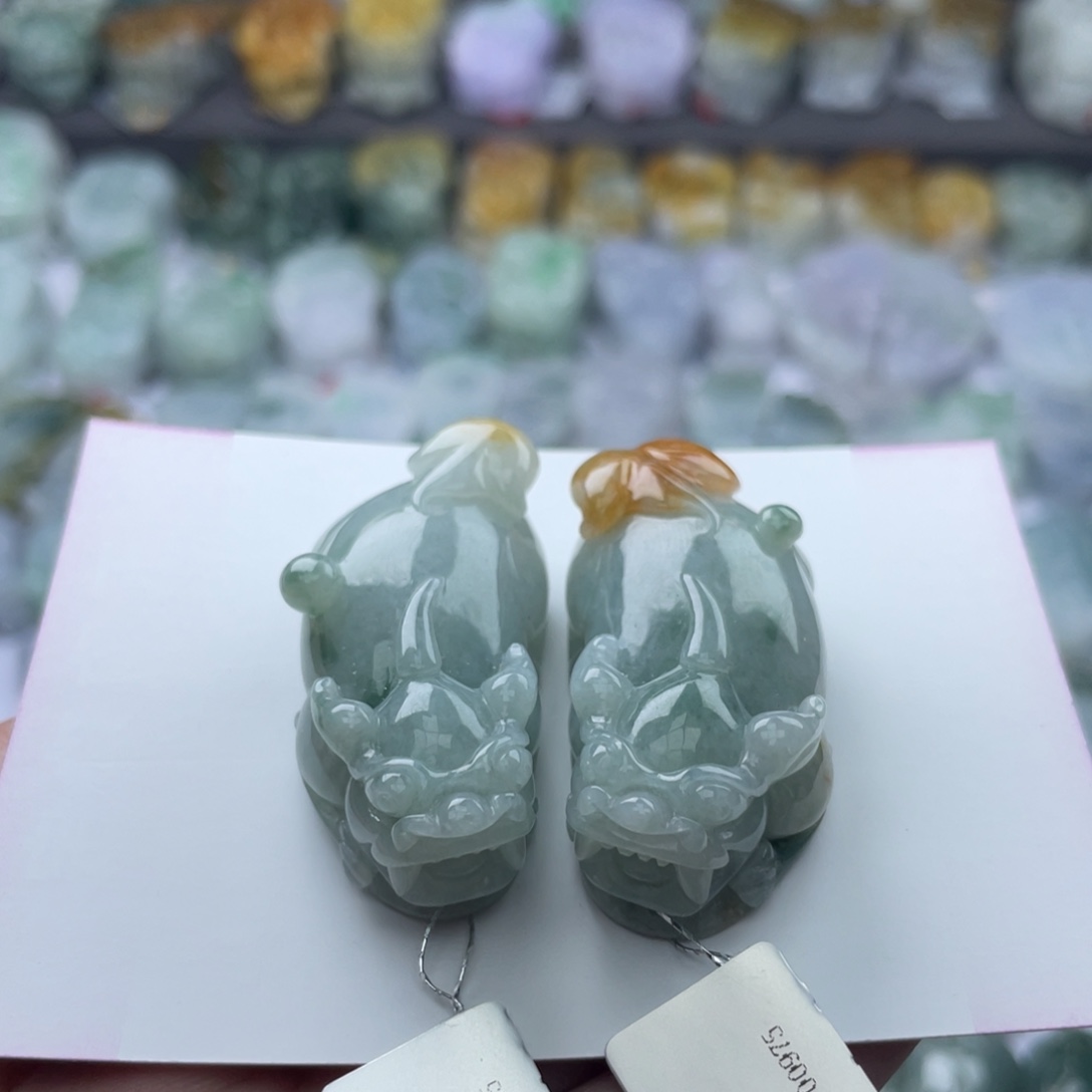 翡翠颈饰未镶嵌貔貅