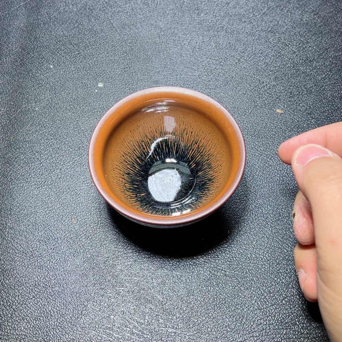 茶盏兔毫建窑建盏主人杯