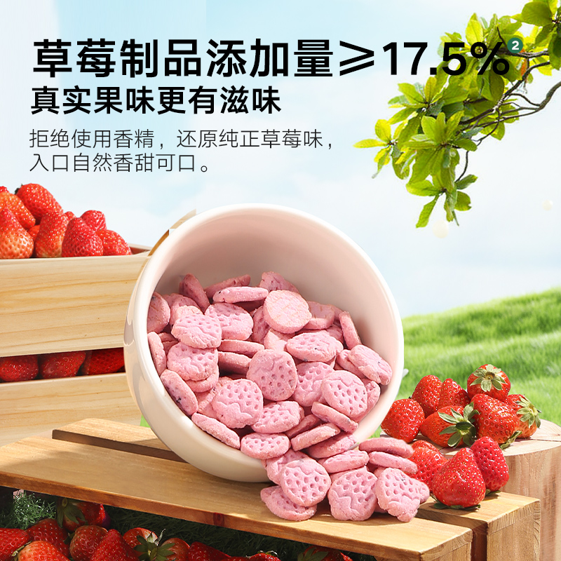 【达人专享】宝宝馋了磨牙儿童草莓饼干无添加软硬适中宝宝小零食