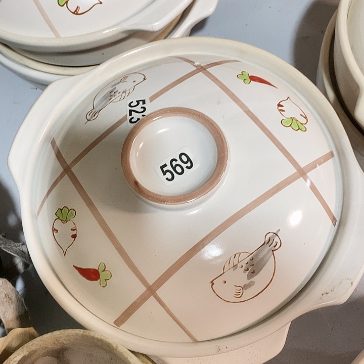 瓷片磁州窑可干烧大砂锅口径28厘米高度10厘米