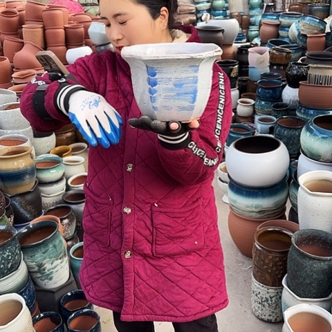 口21高15瑕疵盆子 