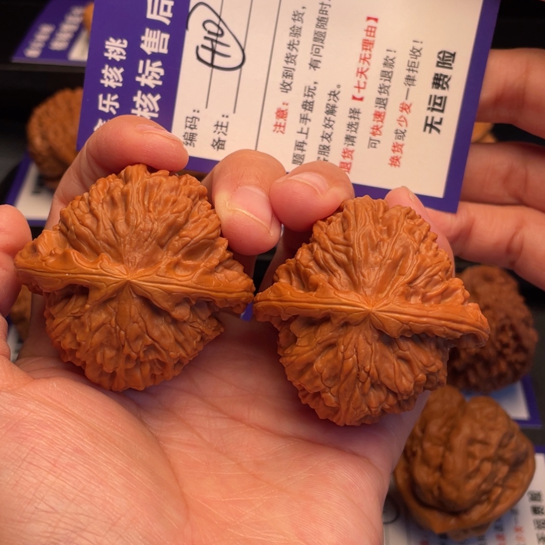 把件文玩核桃白狮子46克重46.6