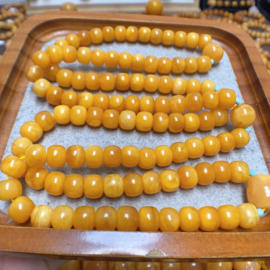 蜜蜡手串未镶嵌蜜蜡