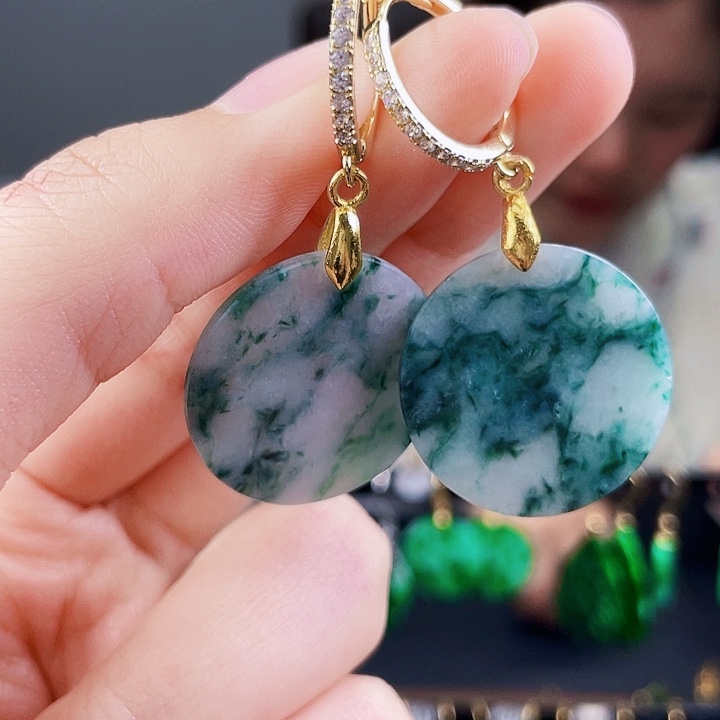 翡翠耳饰未镶嵌饰品