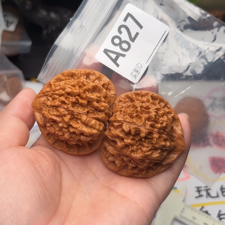 把件桃核核桃管帽48