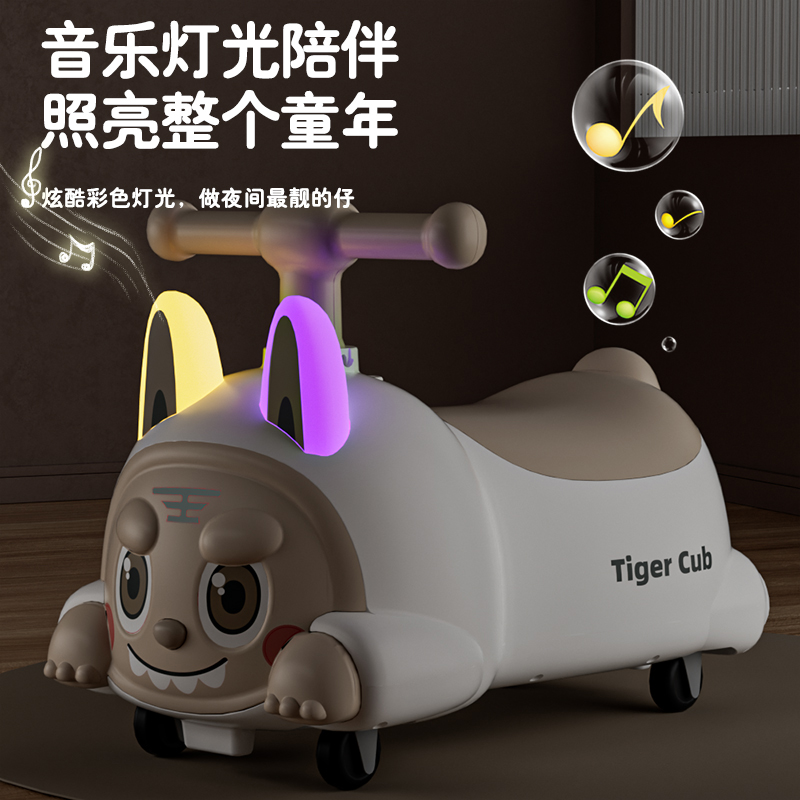 滑行车适合1-5岁宝宝静音轮防侧翻溜溜花其实生车带储物盒