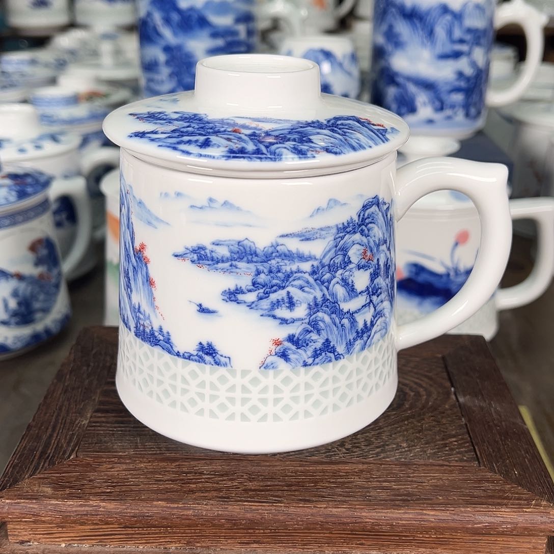 景德镇陶瓷高温办公杯