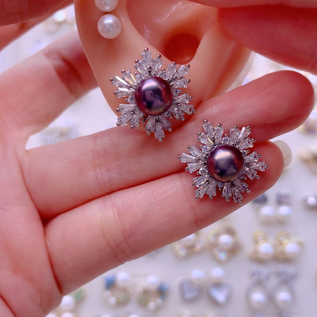 耳饰淡水珍珠合金